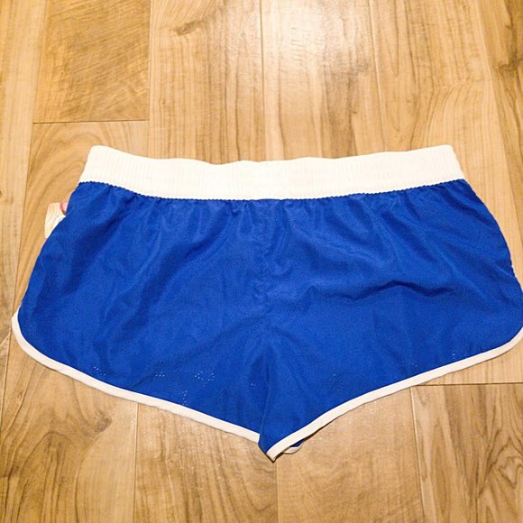 New Op Blue White Board Shorts XL 15/17 Womens Ocean Pacific Beach Swim Cover Up - Picture 10 of 13